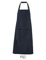 Denim Bib Apron "Grant" with Pocket