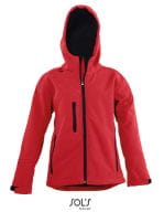 Kids` Hooded Softshell Jacke Replay