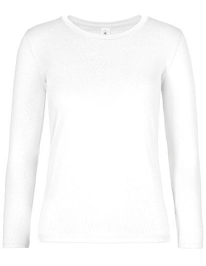 T-Shirt #E190 Long Sleeve / Women White