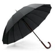 HEDI. 16-Speichen Regenschirm Schwarz