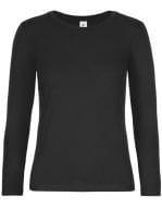 T-Shirt #E190 Long Sleeve / Women Black