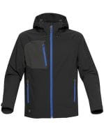 Mens Sidewinder Shell Jacket Black / Azure Blue