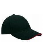 Heavy Brushed Cap Black / Red