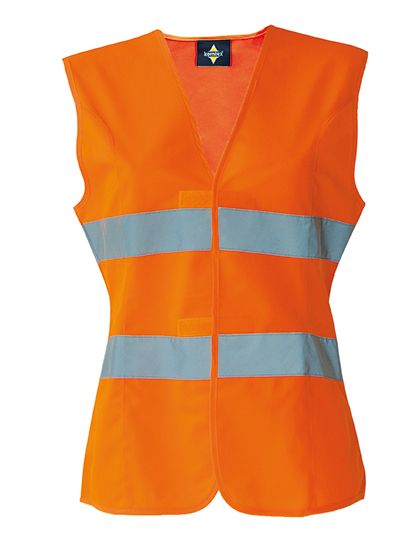 Women`s Safety Vest EN ISO 20471 Signal Orange