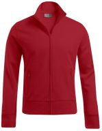 Men`s Jacket Stand-Up Collar Fire Red
