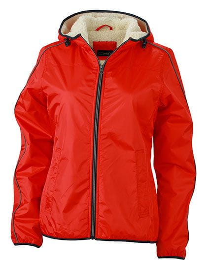 Ladies` Winter Sport Jacket Light Red / Off-White