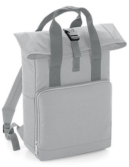 Twin Handle Roll-Top Backpack Light Grey