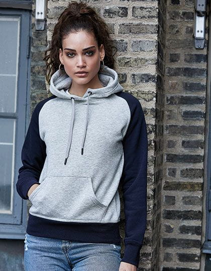 Womens Two-Tone Hooded Sweatshirt