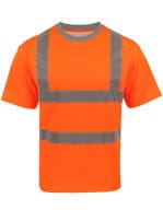 Blended fabric T-Shirt Signal Orange