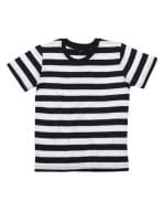 Kids` Stripy T Black / White