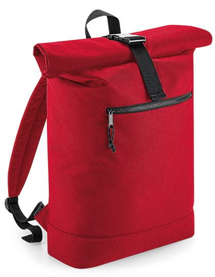 Recycled Roll-Top Backpack Classic Red