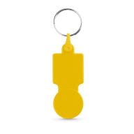 SULLIVAN. Schlüsselanhänger mit Einkaufschip Gelb