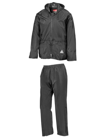 Waterproof Jacket & Trouser Set Black