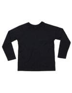 Kids` Long Sleeve Raglan T Black