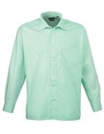 Men´s Poplin Long Sleeve Shirt Aqua