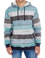 Printed Striped Marl Pullover Lt. Blue - Black (Striped)