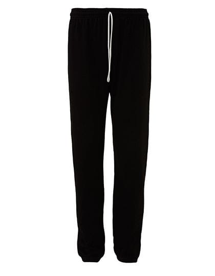 Unisex Fleece Long Scrunch Pant Black