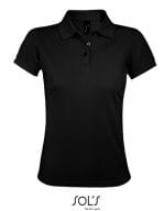 Women`s Polo Shirt Prime Black