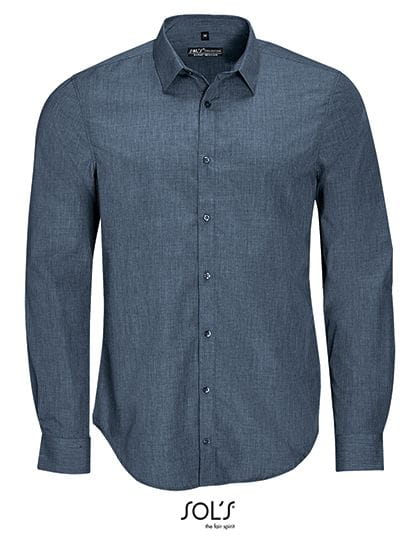 Men`s Long Sleeve Poplin Shirt Barnet