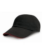 Heavy Cotton Drill Pro Style Black / Red