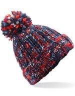 Twister Pom Pom Beanie Campfire Twist