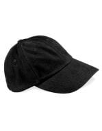 Low Profile Heavy Brushed Cotton Cap Black