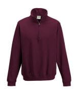 Sophomore 1/4 Zip Sweat Burgundy