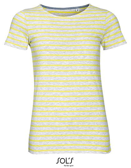 Women`s Round Neck Striped T-Shirt Miles