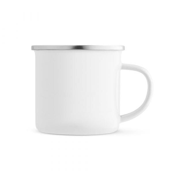 GOTZE SUB. Tasse aus Emaille Weiß