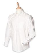 Men`s Classic Long Sleeved Oxford Shirt White