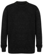 Unisex Washed Tour Sweat Washed Black