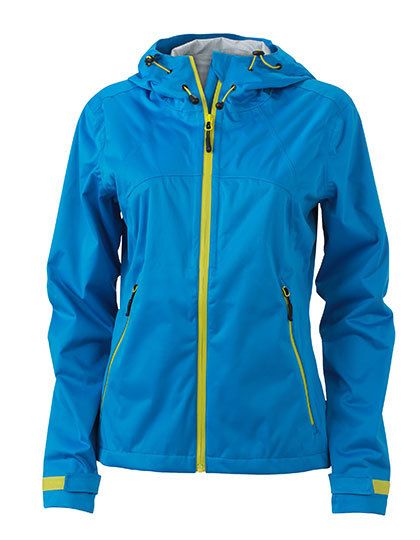 Ladies` Outdoor Jacket Aqua / Acid Yellow