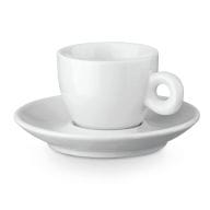 PRESSO. Tasse und Untertasse aus Keramik