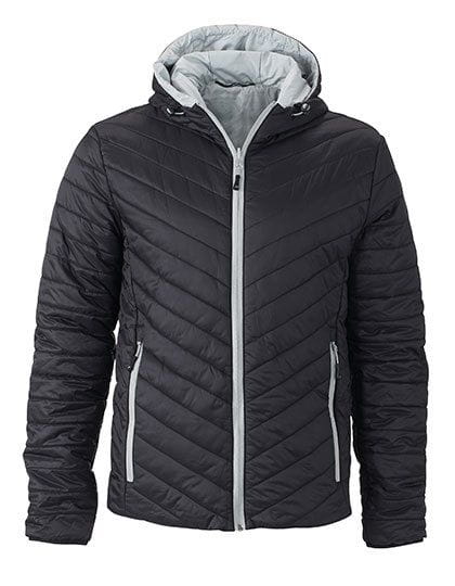 Men`s Lightweight Jacket Black / Silver (Solid)