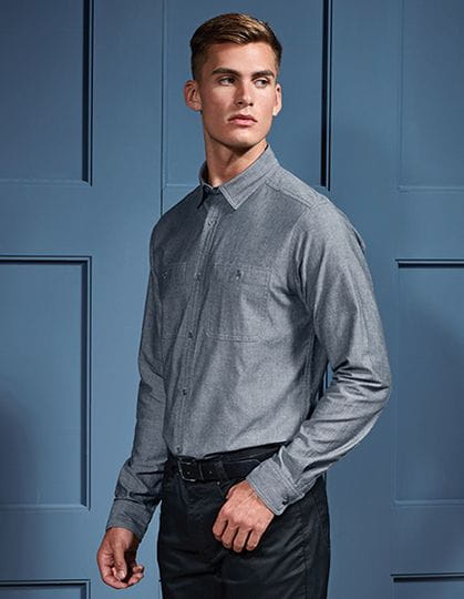 Men`s Organic Chambray Fairtrade Long Sleeve Shirt